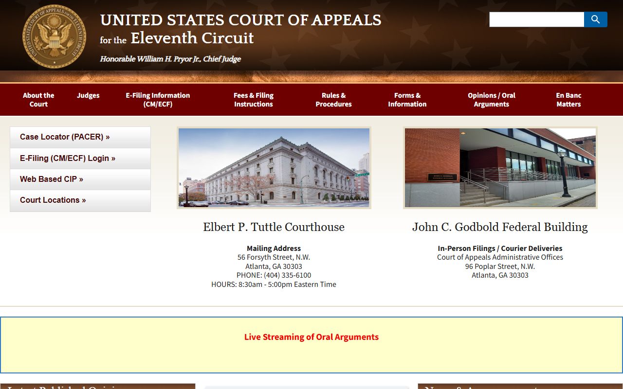 Dooly County court dockets Eleventh Circuit appellate source