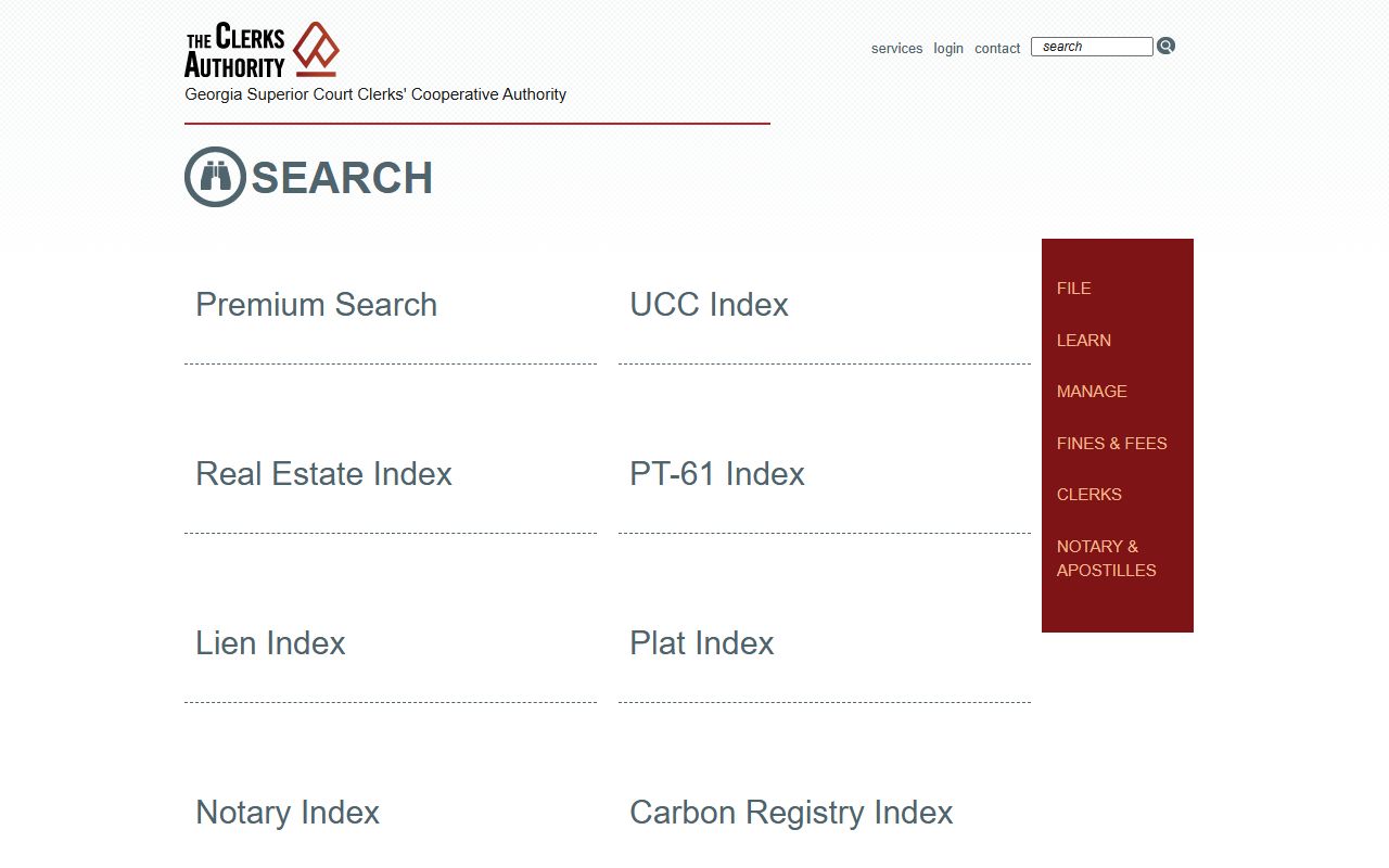 Dooly County court records GSCCCA search page