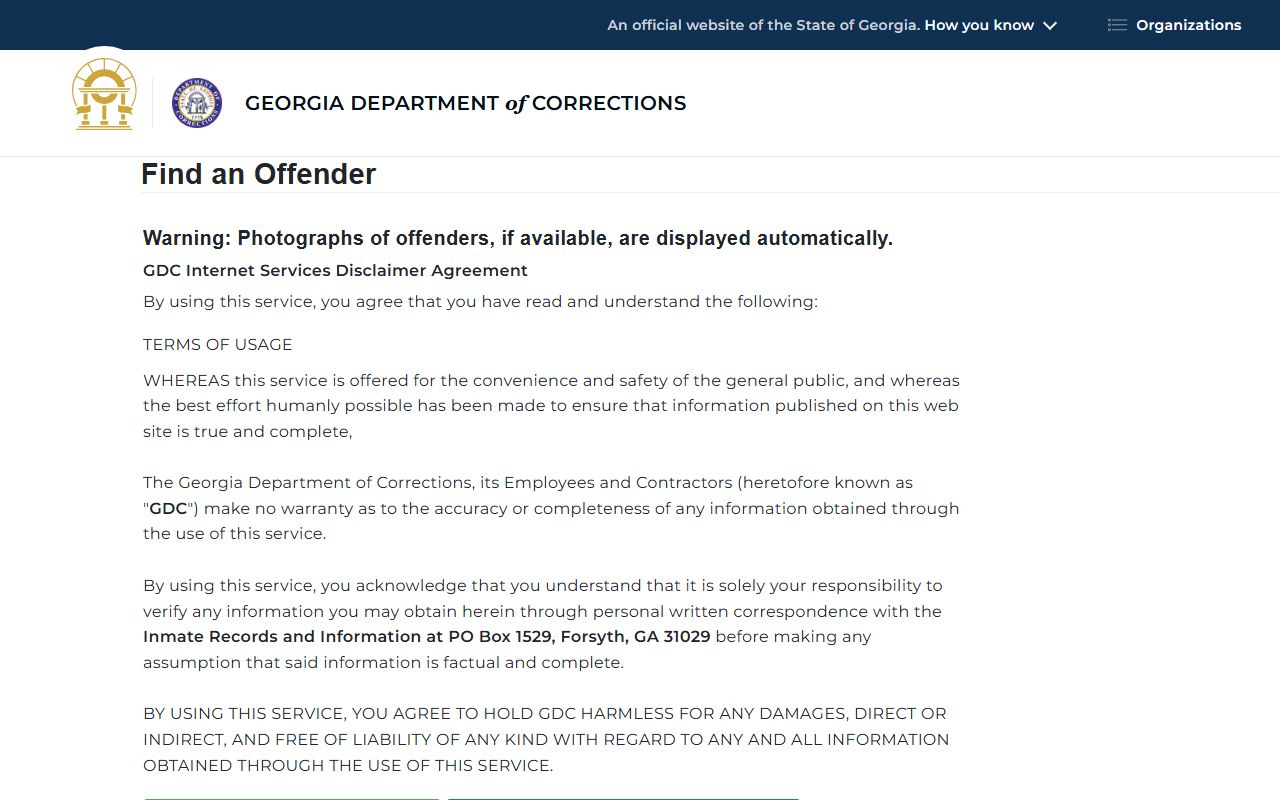 Dooly County inmate records GDC offender search